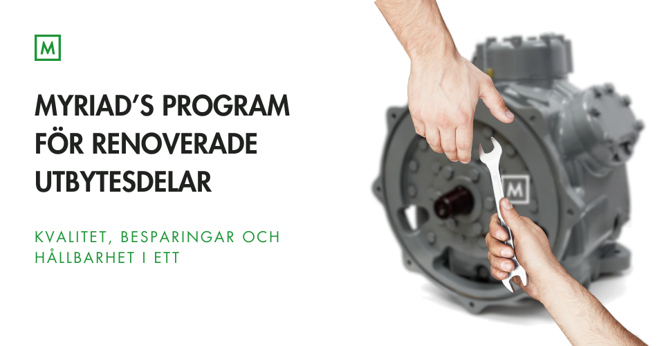 Myriad Parts' Utbytesprogram För Renoverade Delar: Kvalitet, besparingar och hållbarhet i ett